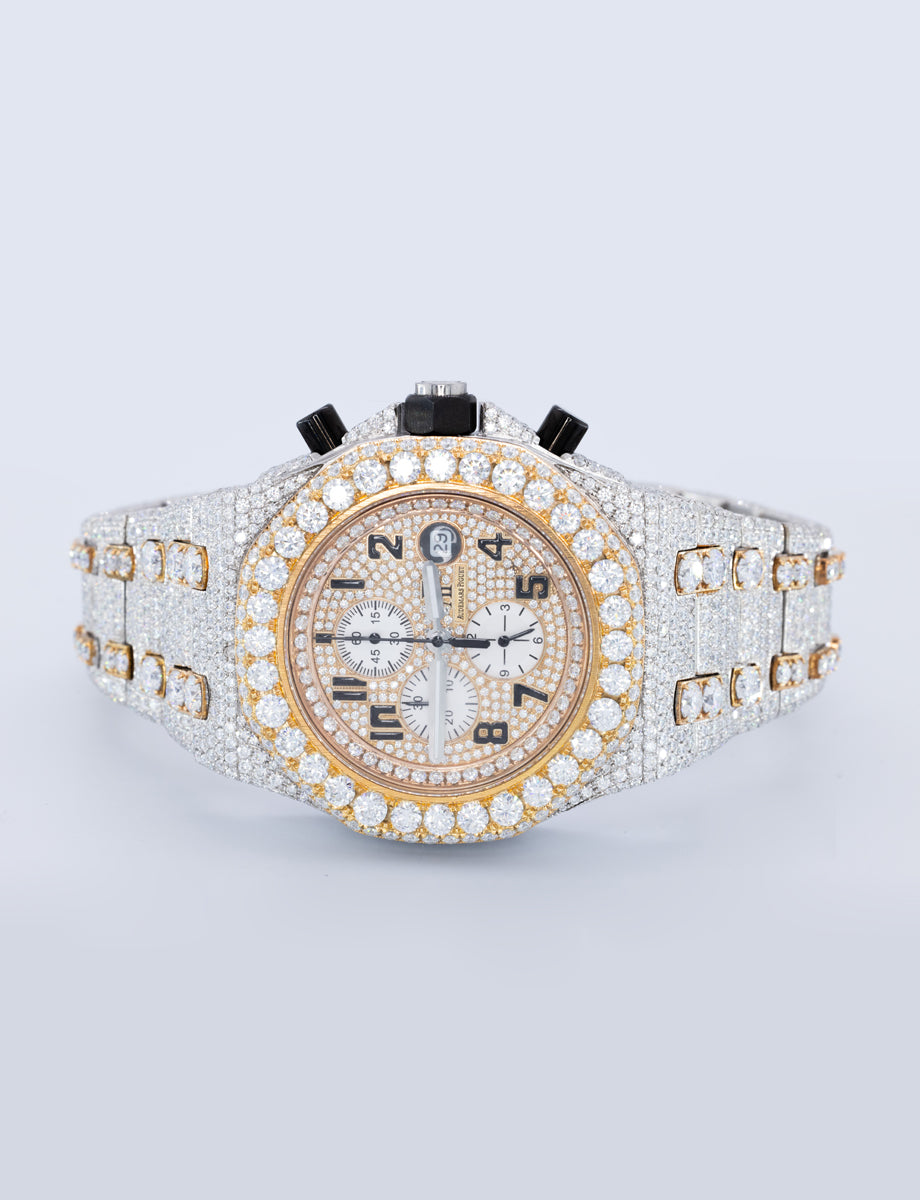 High quality luxury jewelry Moissanite Diamond Watch Iced out Moissanite Rap Singer Hip Hop Watch