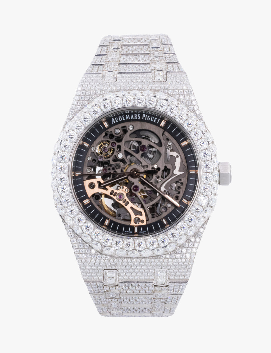 Luxury Customize Iced Out VVS Moissanite Diamond Hip-Hop Mechanical Watch Rapper Watch