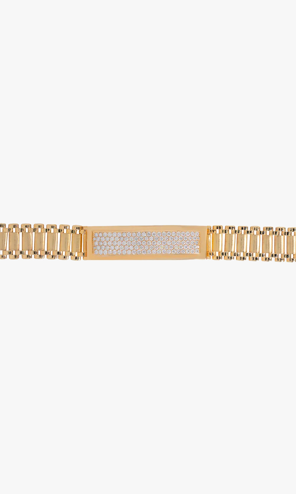 Diamond Rolex link ID Bracelet