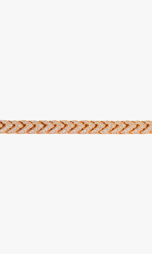 Diamond Franco link Bracelet