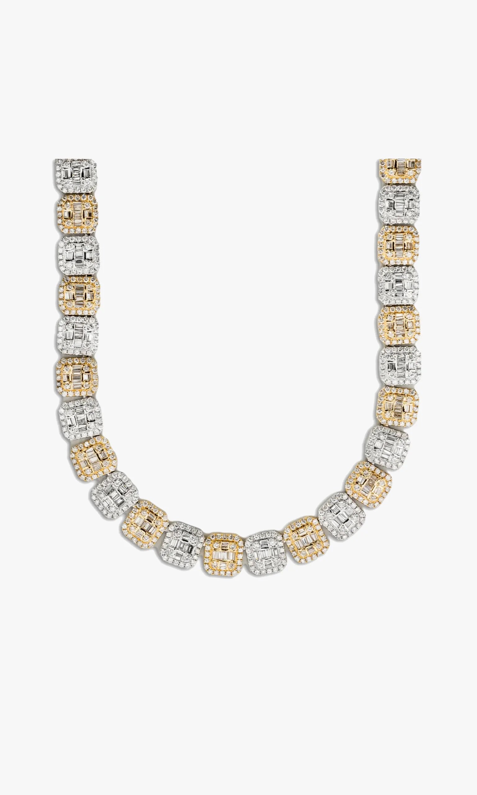 Two Tone Baguette Chain