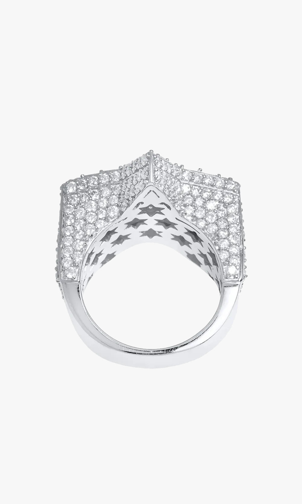 Star Ring With Diamonds And Baguettes